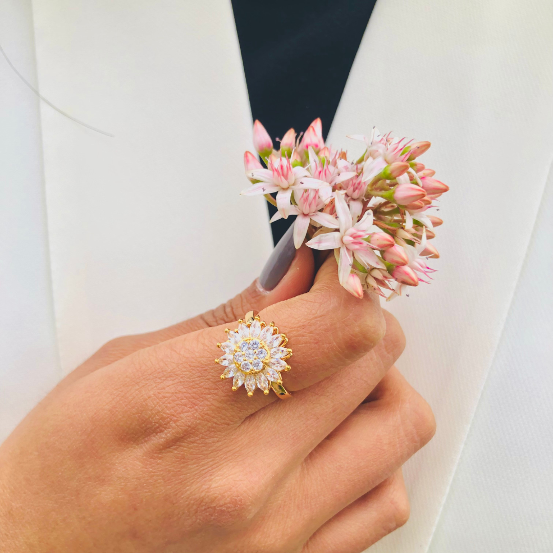 Anillo Giratorio de girasol 🌻